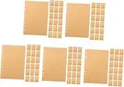 TEHAUX Sets a Planner Inserts Ruled Paper Sheets for Journals Notebooks Sheets