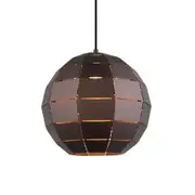 CLA Armis Iron Tiled Pendant Light Wine Glass