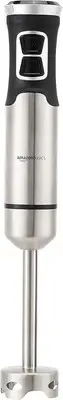 Amazon Basics 500W Immersion Blender Handheld, Emulsion With Silver