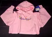 NWT Champion X Candy Land Pink Crop Top Hoodie Women’s Medium. Cute!