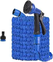 Garden Hose Flexible 5 m 10 m 20 m 15 m 30 m 45 m 50 m 60 m, 3 Times Magic Flexible Garden Hose Water Hose with 8 Modes Water Spray Gun and Adapter 3/4 Inch & 1/2 Inch Hose Connection Fittings