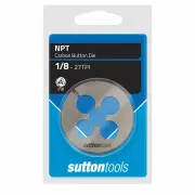 Sutton M4291029 - Button Die - Carbon: NPT 1/8" 27 TPI 2" OD