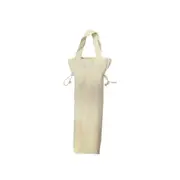 Calico Drawstring Bottle Bag 39cmx20cm