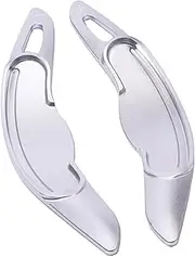 Car Steering Wheel Shift Paddles for M&ini C&ooper S for JCW F54 F55 F56 F57 F60 Car DSG Steering Wheel Shifter Styling Accessories Extension Shifters 2PCS HTEOPOEKFR(Silver)