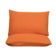 Orange Ultra Soft Brushed Waterproof Pillow Protectors (Set of 2) - 50x70cm, Stain & Spill Guard for Bed Pillows(Note: pillow core not included)