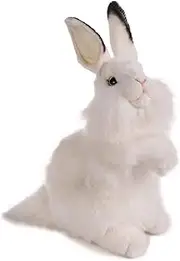 [HANSA] Rabbit Plush Animal Toy, 13", White