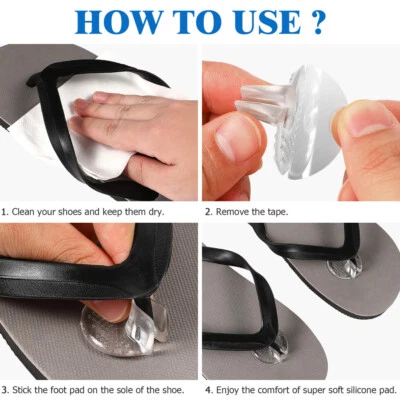 6 Pairs flops thong insert Sandal Slipper Foot Protector Thong Sandal Toe