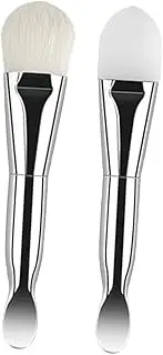 Mikinona Double-ended Silicone Facial Brush Pack Soft Bristles Face Wash Tool for Mud Mask Beauty Tools for Home Travel
