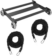 Frediuo Glute Ham Glider Ab Glider Machine Sturdy Glute Roller Versatile for Adults Hip Bridges Hip Raises Strength Training