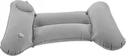[Totority] Inflatable Lumbar Support Pillow for Travel Quick Inflate Lightweight Portable Back Support Cushion for Airplane Car Camping High Speed Train Comfort