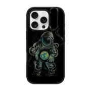 iPhone 16 Pro Impact Ring Stand Case MagSafe Compatible Astronaut Love Earth