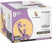 BabiesRefresh Refills Compatible with DEKOR PLUS Diaper Pail Refills | 8 Pack | Diaper Pail Odor Eliminator| Fresh Powder Scent | Each Diaper Bag Refill Holds up to 4640 Diapers | Diaper bin refill