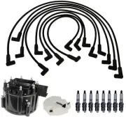 ACDelco Ignition Kit Distributor Rotor Cap Wire Spark Plugs For Chevy P30 V8 7.4