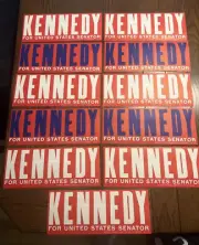 Lot 11 Vintage Robert Kennedy RFK For United States Senator Bumper Stickers 1964