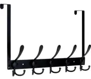 Over The Door Hooks, Over The Door Hanger with 5 Triple Hooks,Towel Racks for...