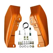 Mid Frame Deflector Fit For Harley Touring 2009-2023 Scorched Orange/Black Denim