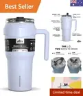 Roadster 40 oz Tumbler with Handle and Straw Lid, Convenient 2 in 1 Lid, Tumb...