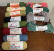 Lot of 12 Vintage Dritz Hiawatha Lady Handicraft Tapestry Needlepoint Wool Yarn