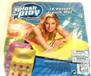 NEW Bestway Splash & Play 18 Pocket French Mat Inflatable Pool Raft Float Water