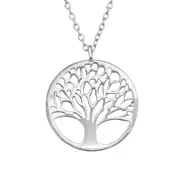 Platinum Tree of Life Necklace