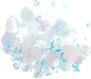 Operitacx Beach Sequins 6 Packs Jewelry Accessory Sequin Decals Costume Decoration Handicraft Scrapbooking Loose Crafts Accessories Sequins Decorate Sequin Decals Crafts