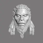 Isaiah Barbarian custom head for Mythic Legions and other action figures