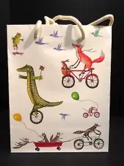 Hester and Cook Paper Gift Bags Party Bags - Set of 6 - Animals Having Fun