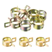 ID 17mm 21/32inch Fuel Line Hose Clips,Pipe Clamps,Spring Hose Clamp,10PCS