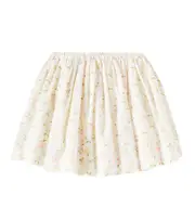 [Bonpoint] Bonpoint Suzon floral cotton skirt Y 14 neutrals