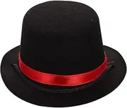 Pet Top Hats for Dogs Dog Formal Hat Dog Top Hat Puppy Caps Pet Formal Hat Birthday Halloween Party Costumes Accessories for Dogs Cats Red Top Hat for Cats