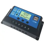 Solar Controller LCD USB 12V 24V Regulator Solar Battery Charger System 20A 30A