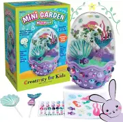 Mini Garden Mermaid Terrarium Kit - Crafts and Gifts for Girls Ages 6-8+, Stocki