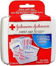 JOHNSON & JOHNSON First Aid To Go Kit 12 Items 1 Each (Pack of 3)