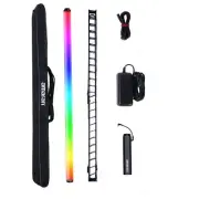 Amaran T4C 40W 2500K-7500K Adjustable Handheld RGB Tube Light (120cm) with Grid
