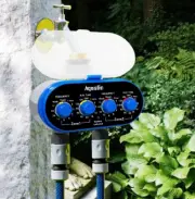 Irrigation Controller - Two Outlet Automatic Water Timer Four Dials For Garden
