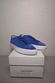 New with Box Common Projects Achilles Suede Blue EU 41 Made in Italy US 8/8.5