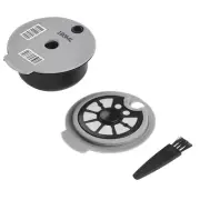 Reusable Coffee Capsule Pod Pods Cup & Slicone Lid For Bosch Tassimo Machine