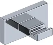 WS Bath Collections Riva WSBC 235808 Riva Single Robe Hook - Chrome