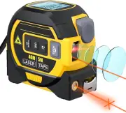 Almighty Ruler Laser Rangefinder, 3-In-1 Infrared Laser Tape Measure, 40M Digita