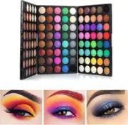120 Vivid Colors Mini Eyeshadow Palette Matte and Shimmer -