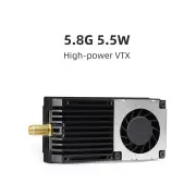 HGLRC 5.8G 5.5W High Power VTX TBS SmartAudio Protocol OSD Parameter Adjustment FPV Transmitter for Long Range RC Drone