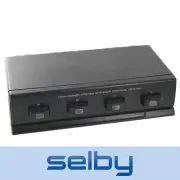 4-Way Speaker Switch Cable Selector 100W RMS per Channel