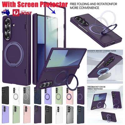 Shockproof Magsafe Ring Case Screen Protector Cover For Samsung Galaxy Z Fold 7