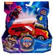 NIB Paw Patrol Marshall Mighty Movie Fire Truck Vehicle Lights Sounds W/ Figure
