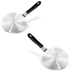 Heat Diffuser Stainless Steel Induction Adapter Plate Removable Handle for Stove