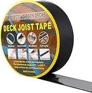 1pcs Butyl Rim Joist Tape 2 Inch x 50 Feet - Black, Waterproof, Protects Deck Joists & Beams