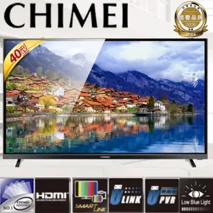 CHIMEI 奇美40型LED低藍光液晶顯示器 電視 TL-40A800