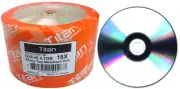 400 Titan Brand Duplication Grade 16X Shiny Silver Top Blank DVD-R Disc 4.7GB