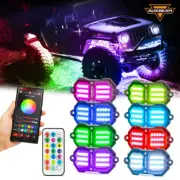 8 Pods RGB LED Rock Lights Underbody Light For Can am Maverick X3/Max/Max R/RR