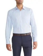 [Van Heusen] Classic Long Sleeve Dobby Shirt in Sky